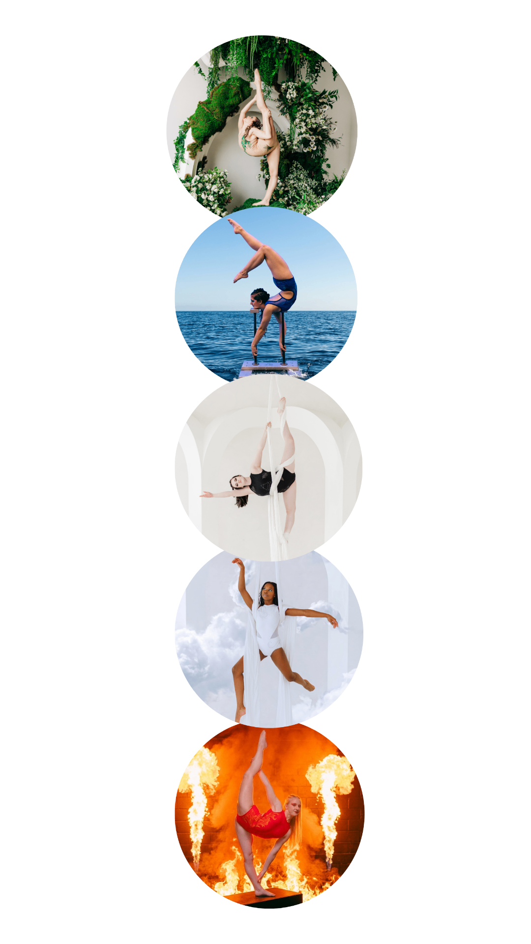 Earth, Water, Air, Spirit and Fire — CTRL Acrobatics performers